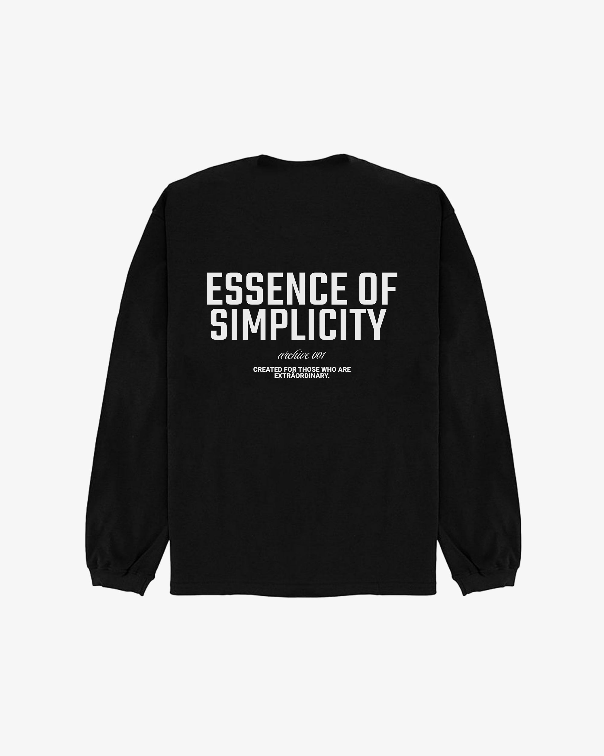Arch.001 Black Long Sleeve Tee